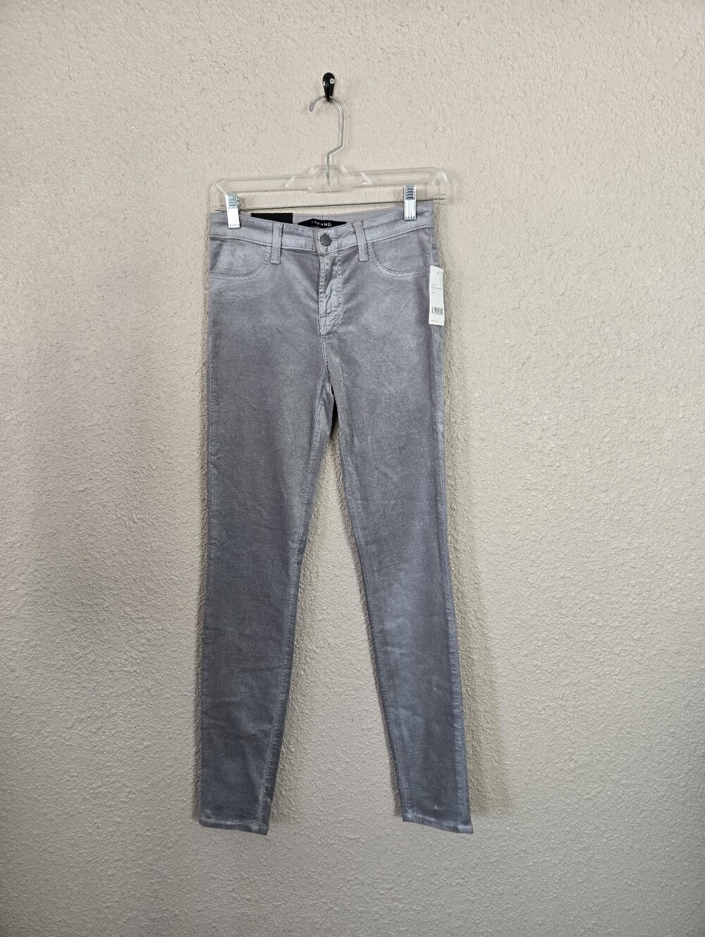 J Brand Coated Silverspoon Mid Rise Skinny Jeans Size 25 Waist NWT #2C1018